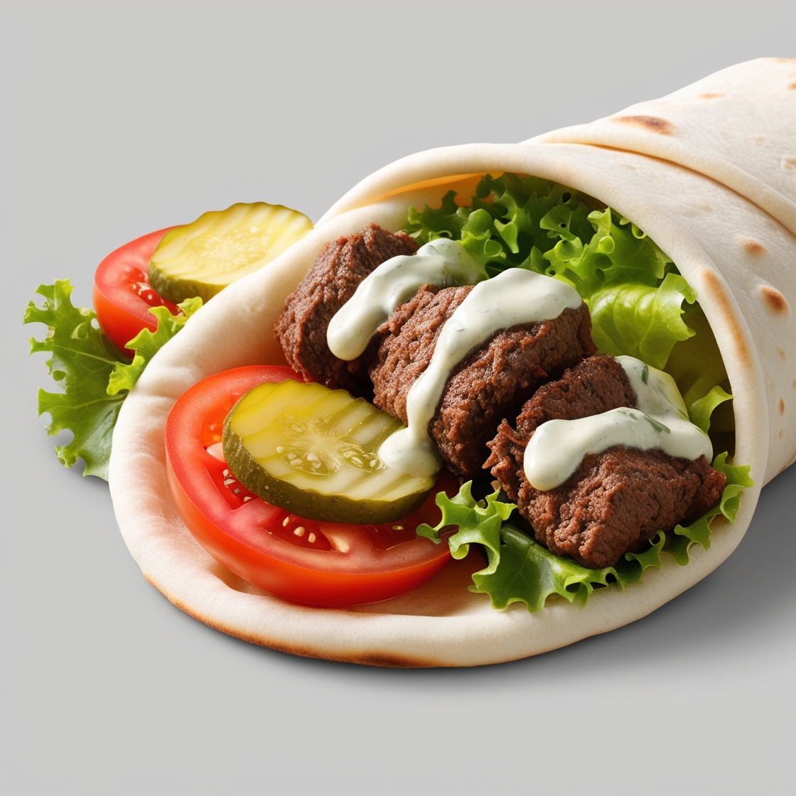 beef kabab wrap